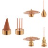 RUIENGCOMM 3Styles Coil Incense Holder Incense Cone Holder Brass Incense