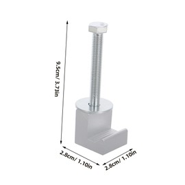 iplusmile 10pcs Tool Box Tie-down Track System Mounting Clamp Roof Rack Clamps Truss Clamps Truck Bed Clamps Truck Toolbox Mounting Kit Claw Clamps for Cabinets Topper Clamps Metal Silver