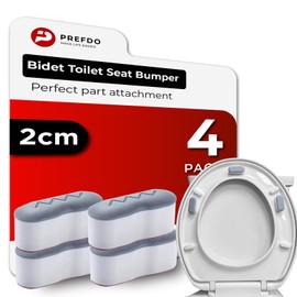 Prefdo 4 PCS Bidet Seat Bumpers - Universal Toilet Seat Raiser for Bidets