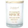 Pumpkin Spice Scented Candle Orange Lettering