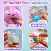 7Pack Nano Tape Bubble Kit for Kids with Purple Box