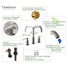 TimeArrow Chrome 8 Inch Widespread Bathroom Sink Faucet 3 Holes