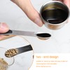 Magnetic Measuring Spoons Set Dual Sided Stackable Stainless Steel Long