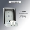 Defender Combination Dial Key Safe - Wall Mount Key Lock