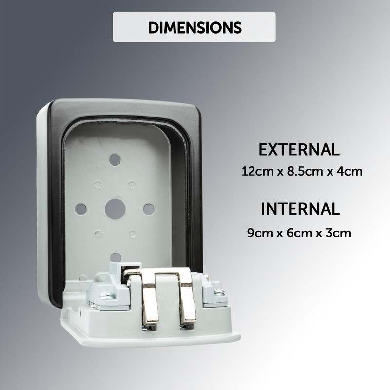 Defender Combination Dial Key Safe - Wall Mount Key Lock