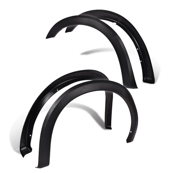 PIT66 Fender Flares, Compatible With 1999-2007 Ford F250 F350 Super Duty(ONLY Fit Styleside Models), Black Factory Style Wheel Flares Set, 4 Pcs