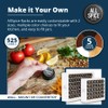 AllSpice Spice Rack Organizer, Wood, 525 Unique Labels, Countertop or