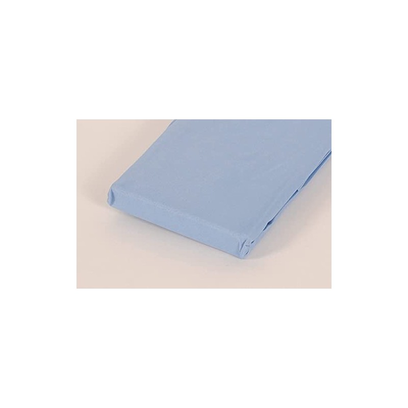 Sky Blue Single Polycotton Fitted Sheets 90 x 190 cm