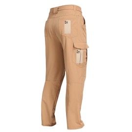 Zalify Men's Hiking Cargo Pants Water Resistant Quick Dry Lightweight Fishing Camping Cycling Travel Outdoor Pants Darkkhaki M