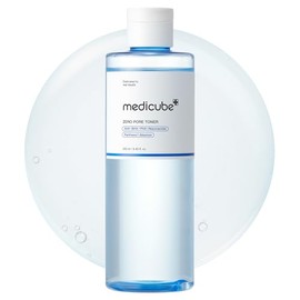 MEDICUBE Zero Pore Toner, Tónico Facial Coreano con AHA, BHA, PHA, Niacinamida y Ácido Hialurónico, para Poros, Sebo y Textura, 250 ml                