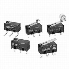 Omron Ultra-Compact Basic Switch 0.1A Hinge/Lever Type Low Load Operation Type D2F-01FL-D