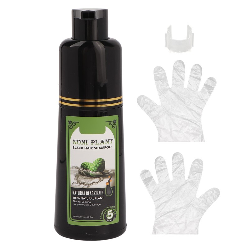 Black Hair Shampoo White Hairs Dye Colouring Quick Dyeing 250ml