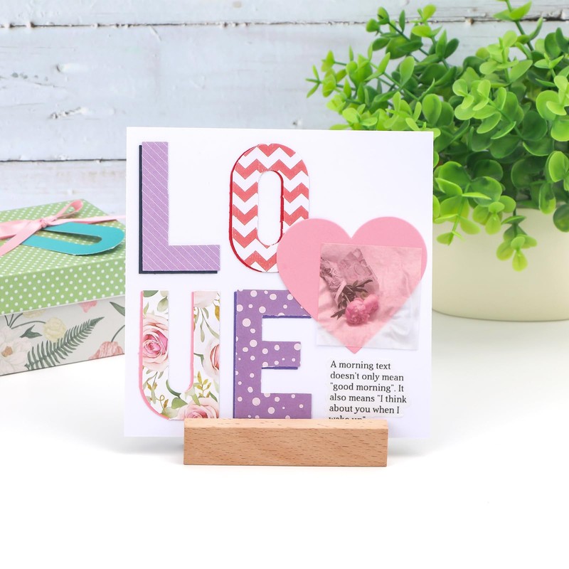 BAOFALI Mini Alphabet Punch Board, 6x4.25inch Paper Hole Punches for