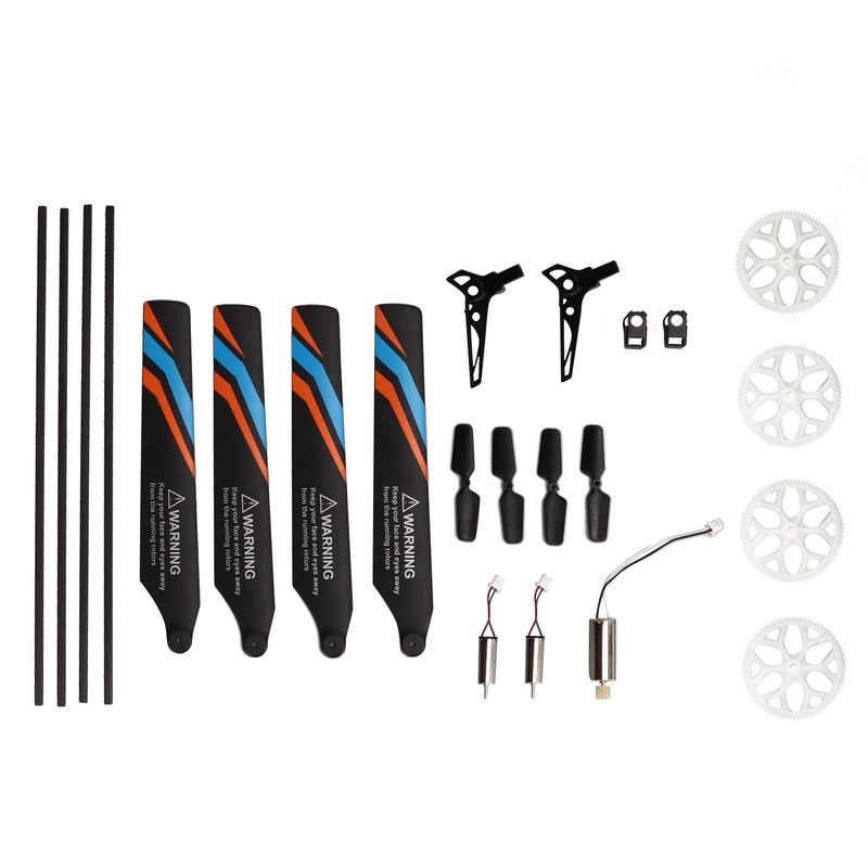 Helicopter Full Replacement Parts Set with 7 Accessories RC Rotor