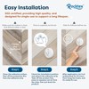 Rocktex 4 PCS Foldable Adhesive Wall Hooks - 4.4 lbs