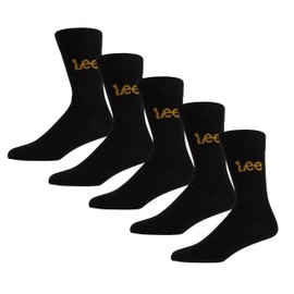 Lee Men's Unisex Smart Black Womens Low Calf Designer Dress Sock Casual Wear Crew, 37_39
