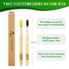 uvra Bamboo Toothbrushes 10 Pack Eco-Friendly, Biodegradable, Soft Bristle Toothbrush