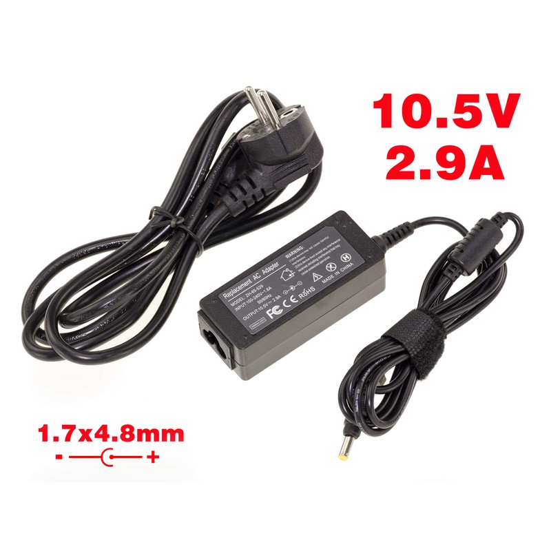 KALEA-INFORMATIQUE Power supply for portable PC 10.5V 2.9A with 1.7x4.8mm