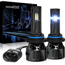 NINEO 9006 Bulbs, 9006 Fog Lights, [2025 Upgrade] 600% Brighter 6500K White, Fan-Cooled, No Flicker, Plug & Play, Driving or Fog Light, 2 Pack