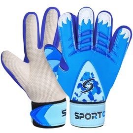 Sportout Goalkeeper Gloves Children and Teenagers, Football Goalkeeper Gloves, Football Gloves, Double Protection, Portability, Super Hold