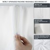 Spongiduits 3-in-1 Split King Bed Bridge with Removable Washable Cover,