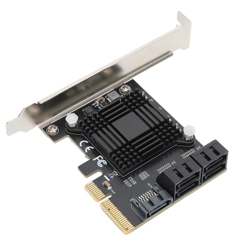 Expansion Card PCIE to 5 Ports SATA3.0 Module Converter Board