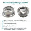 RISON Titanium Hex Nuts M12, Pack of 5 Locking Nuts