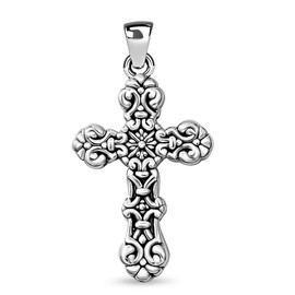 SHOP LC Cross Pendant for Women Men Oxidized 925 Sterling Silver Catholic Celtic Jewelry Religious Gifts Birthday Gifts for Women