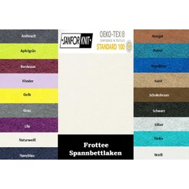 Exclusive home textile terry fitted sheets with elasticated edging., 90 - 100 x 200 cm