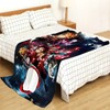 WKxinxuan Demon-Slayer Blanket, Demon-Slayer Cuddly Blanket Children, Demon-Slayer Flannel Blanket