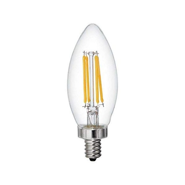 GE Relax 6-Pack 40 W Equivalent Dimmable Soft White B11 BC LED Light Fixture Light Bulb Vintage Soft LED Decorative Candelabra Light Bulb