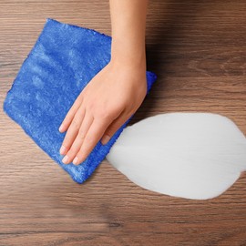Towelogy® Super Absorbent Microfibre Cloth | Absorbs Over 10 Times its Weight in Water | Sponge-Like Absorbency | Multipurpose Scratch-Free Cleaning Cloth for Household Use (Blue)