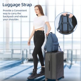 OMOUBOI Small Causal Daypack 14 Inch Laptop Backpack for Teenager Men Women Lightweight School Bags College Bookbag Water Resistant Travel Backpack Rucksack Work Bag (Blue)