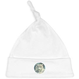 Azeeda 'Snow Leopard Portrait' Baby Beanie Hat (BH00033212) White