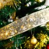 Listón Dorado Liston Navideño Decorativo Con Luces Led 5 Metros