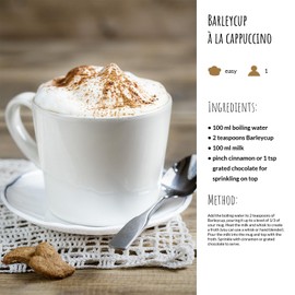 BARLEYCUP Natural Instant Cereal Drink Granules, 200 GR