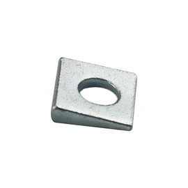 20 PCS 3/8 Beveled Square Washers in Plain Carbon Steel Galvanized,3/8(ID) x7/8x7/8 Inch for Channel Steel Wedge Shaped Washers for Shim Leveling,2 to 5.5 mm Thick,White,LXLVOUEG