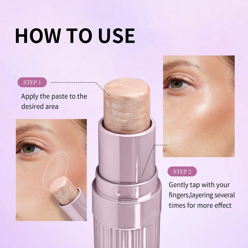 KYDA KYDA Glow Highlighter Stick, Shimmer Highlighter Stick Makeup Balm