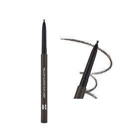 HOLIKAHOLIKA Mellow Gliding Pencil Liner Holika Korean Cosmetics Eyeliner Overlip Pencil Tear Bag Maker Melts Easy to Draw, Smudge Resistant, Color Variation, Built-in Sharpener (Slim) #02 Greige
