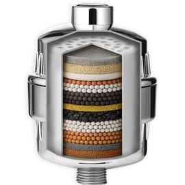 COLSEN Shower head Filter – Universal Bath Water softener for tub 15 stage filtration system handheld purifier for hard water, removes fluoride, chlorine, calcium with vitamin c improves nails & hair