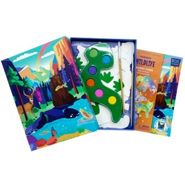 BOX CANDIY Yosemite Wildlife Glow in The Dark Watercolor Art Kit to Make, Display and Share