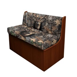 Wetoricau Deer Hunting Camo Pattern 2 PCS RV Dinette Cushion Covers Wear-Resistan Camper Seat Covers Dinette Booth Camper Cushion Slipcover Sofa Slipover for Travel Trailer Couch