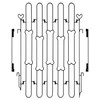 Portable Foldable Pet Gate for Front Doors - Durable Retractable