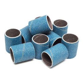 Benchmark Abrasives 3/4” x 1” Zirconia Abrasive Spiral Band Sleeves for Deburring Sanding Blending Polishing on Ferrous Metals, Copper, Wood, Plastic, Fiberglass (10 Pack) - 60 Grit