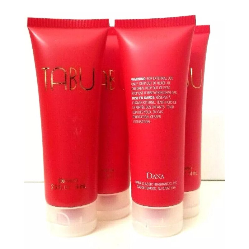 Dana 4 pk TABU Body Wash 2.5 oz ea by