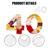 15.2inch Cardboard Number for Charcuterie Food Sweet, Birthday Anniversary Evens
