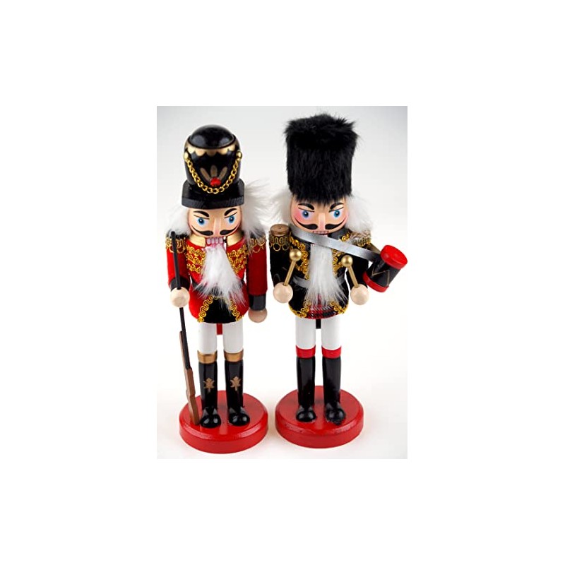 Blue Whale Gifts Tartan Christmas 25cm Nutcracker Figurine Ornaments -