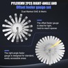 Pylevemv 2Pcs High-Precision Feeler Gauge Set - 32-Blade Straight and