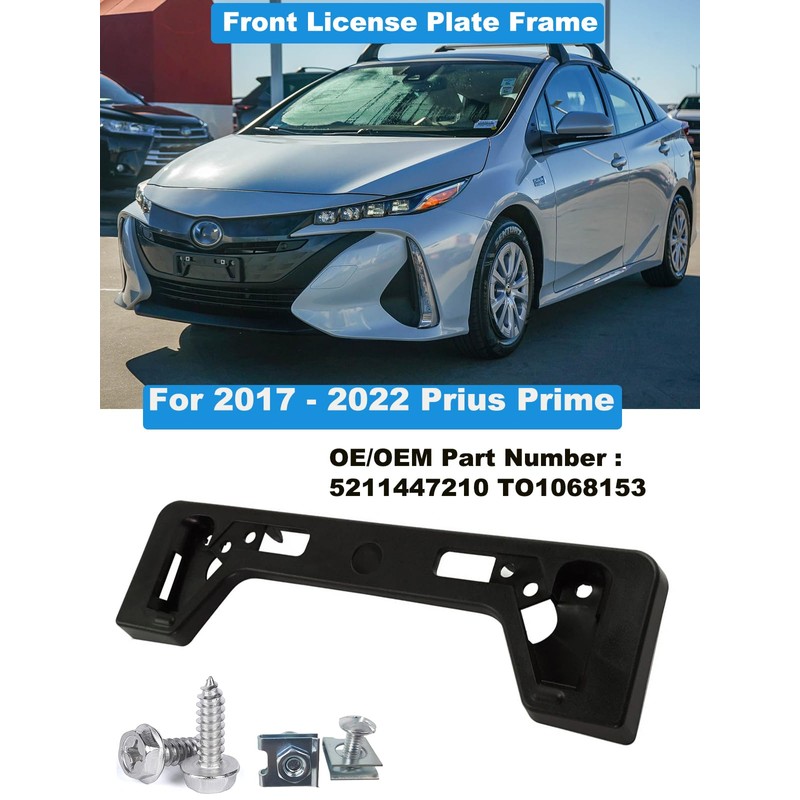 FASTCHE Front License Plate Frame Compatible with 2017 2018 2019