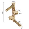 La La Pet Natural Wood Bird Perch Stand Parrot Standing